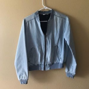 Jean bomber jacket